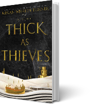 A book cover for Thick as Thieves