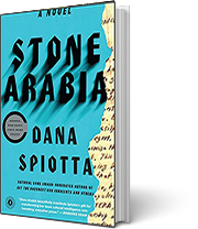 A book cover for Stone Arabia