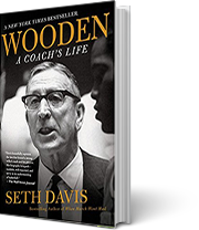 A book cover for Wooden: A Coach’s Life