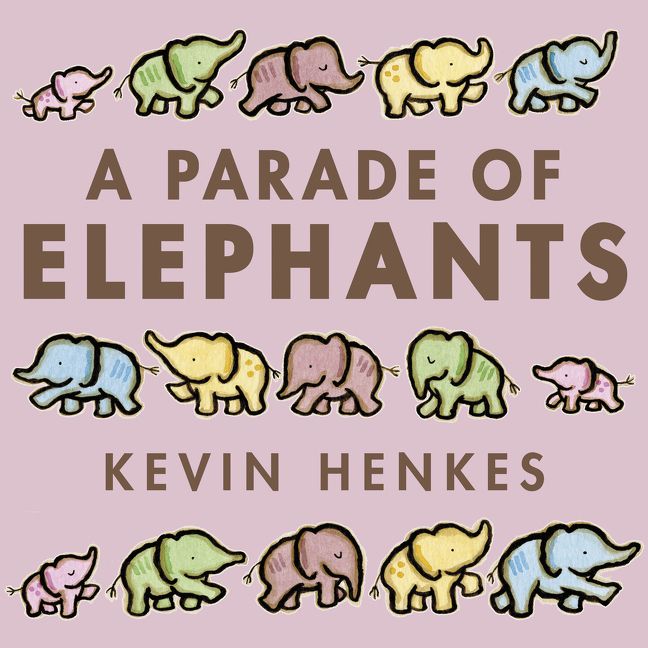 A book cover for A Parade of Elephants
