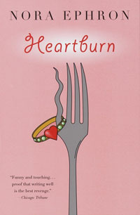 A book cover for Heartburn