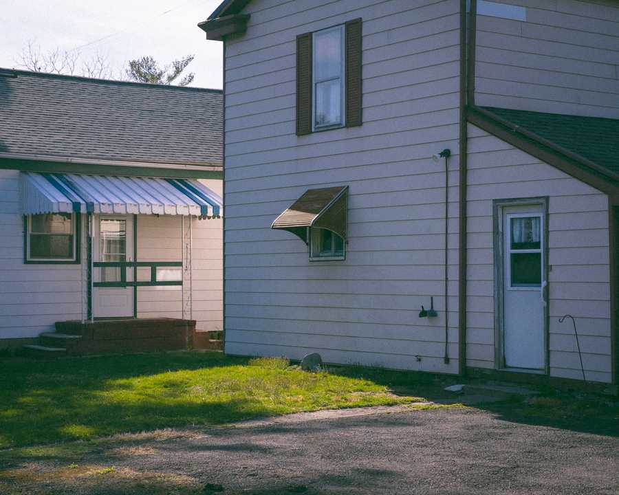 Central Penn. - 4/2/2022 On left, the backdoor Kate Price’s childhood home. Erin Clark/Globe Staff