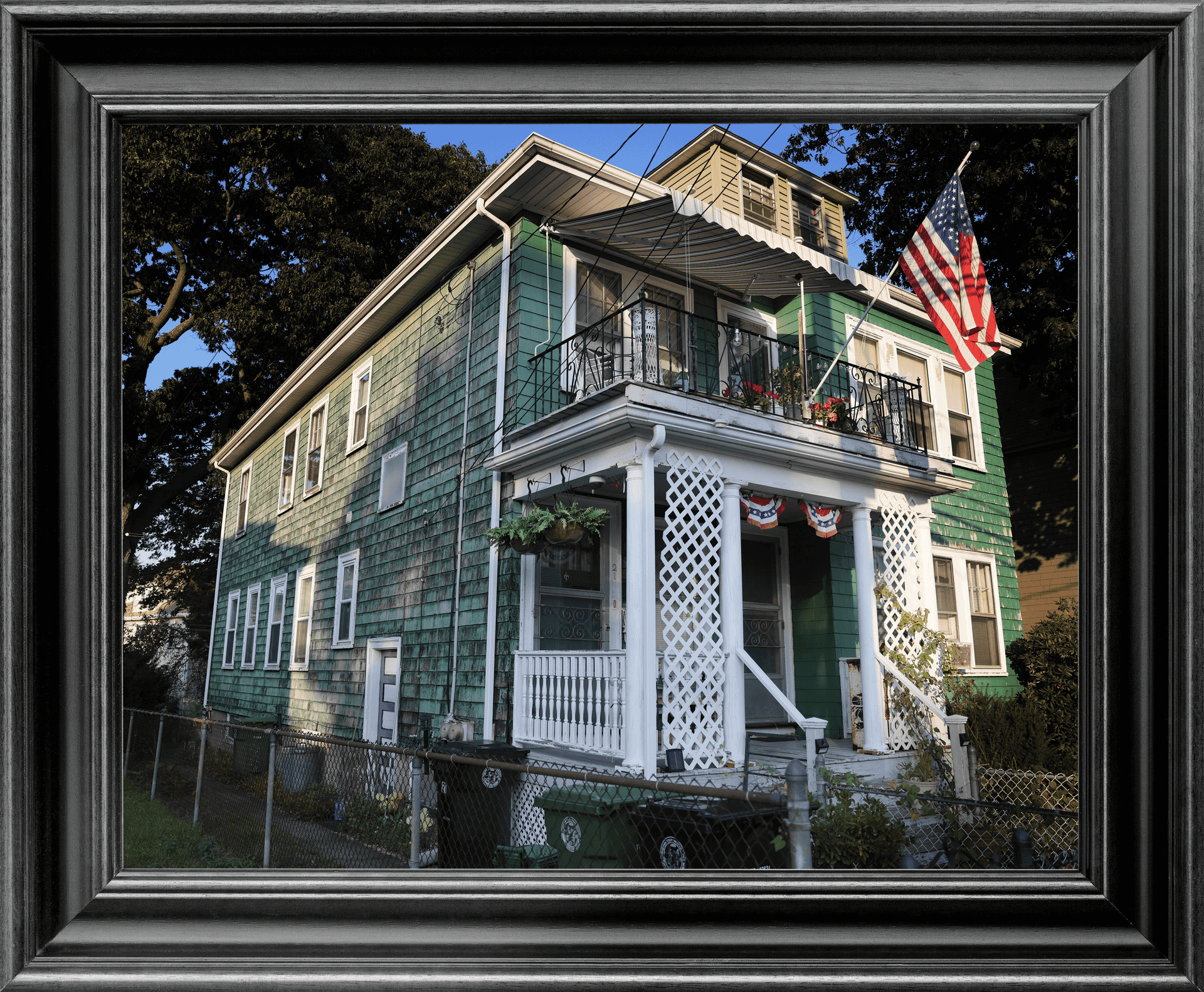 Photo frame of a house