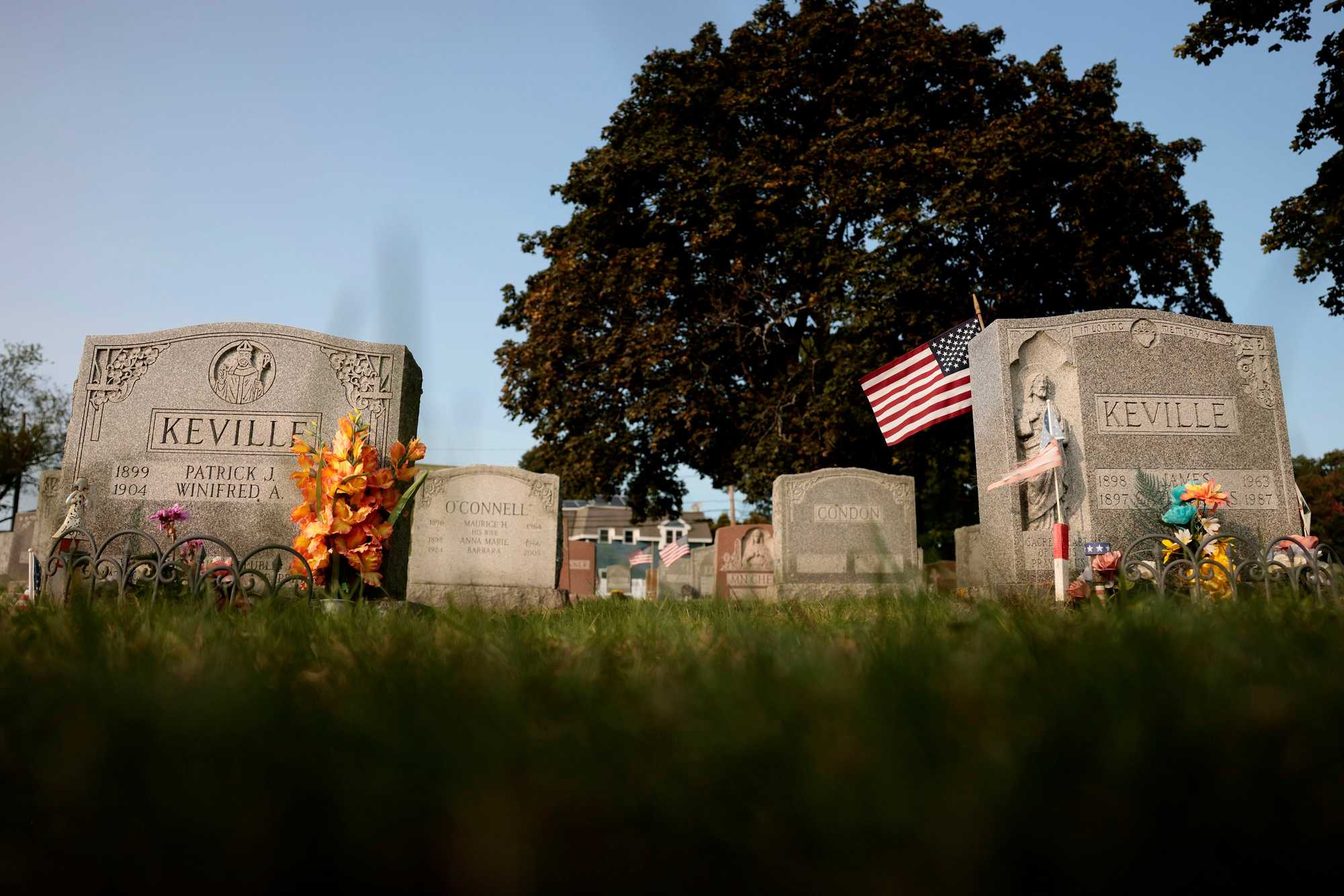 Mary’s father, Patrick Keville, and her uncle, James Keville, are buried with their wives at St. Patrick's Cemetery in Watertown. 
