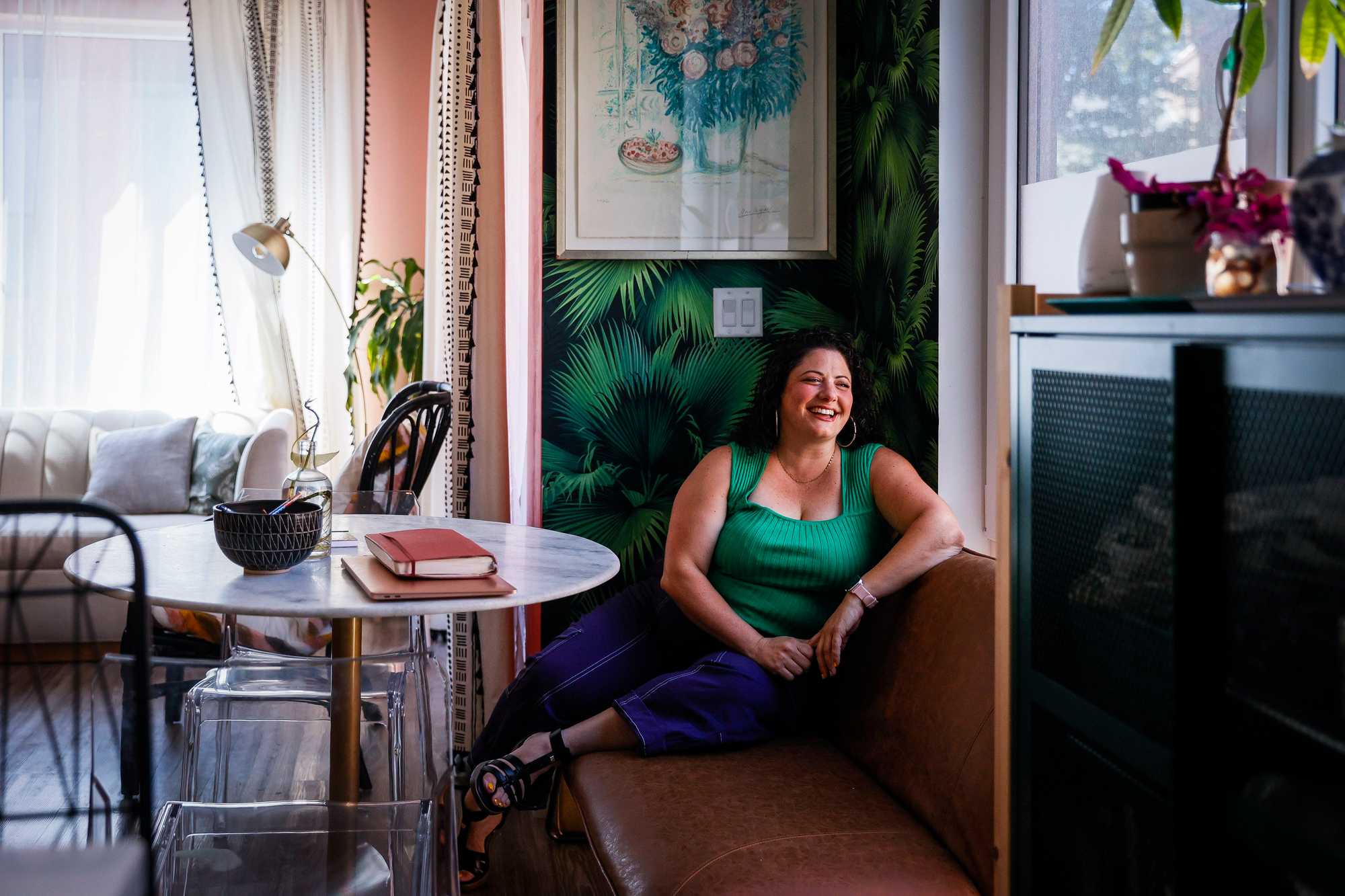 "It feels amazing," said Denise Delgado, executive director of the nonprofit Egleston Square Main Street, of owning her own home. Delgado won a lottery to buy the income-restricted Nubian Square condo.

