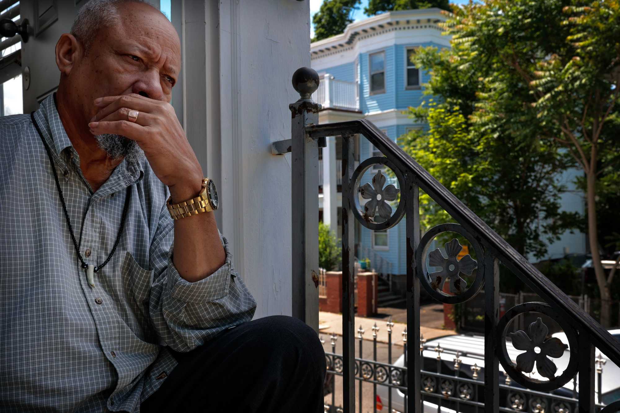 Alfredo DoSouto paused on the doorstep outside his home on Hamilton Street in Dorchester. He had no way of knowing when he moved there with his wife and the first nine of their 10 children that four of his sons would be shot, two fatally. 
