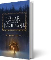 A book cover for The Bear and the Nightingale