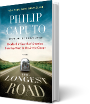 A book cover for The Longest Road: Overland in Search of America, from Key West to the Arctic Ocean