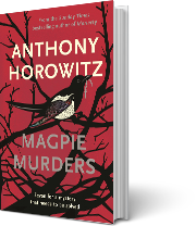 A book cover for Magpie Murders