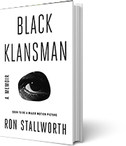A book cover for Black Klansman: Race, Hate, and the Undercover Investigation of a Lifetime