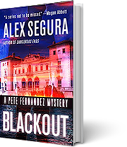 A book cover for Blackout