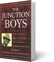 A book cover for The Junction Boys: How Ten Days in Hell with Bear Bryant Forged a Championship Team