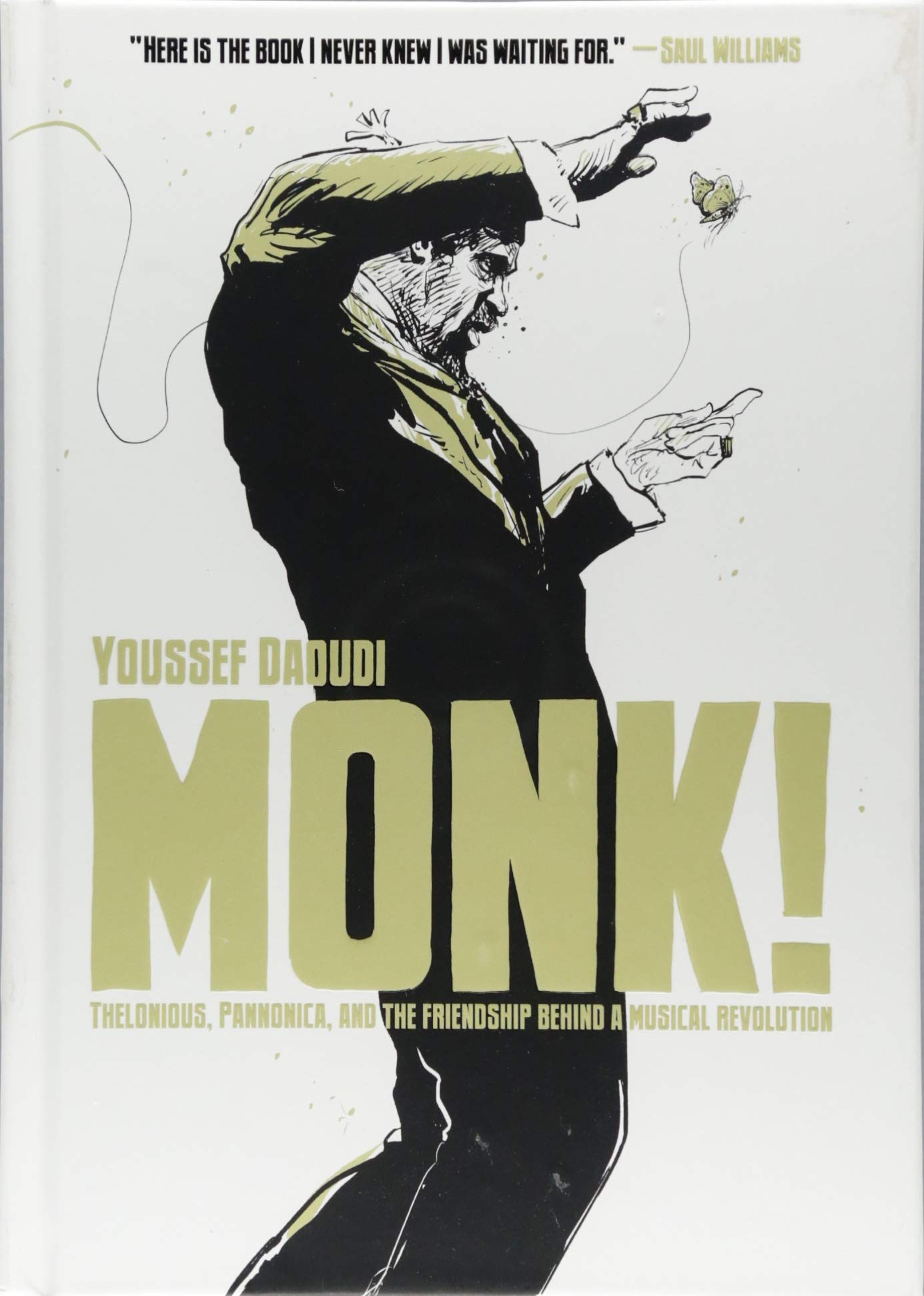 A book cover for Monk!: Thelonious, Pannonica, and the Friendship Behind a Musical Revolution