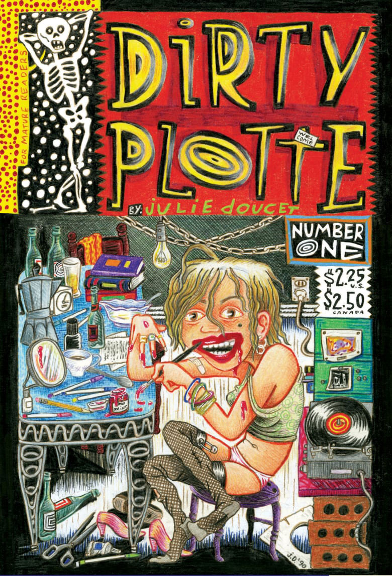 A book cover for Dirty Plotte: The Complete Julie Doucet