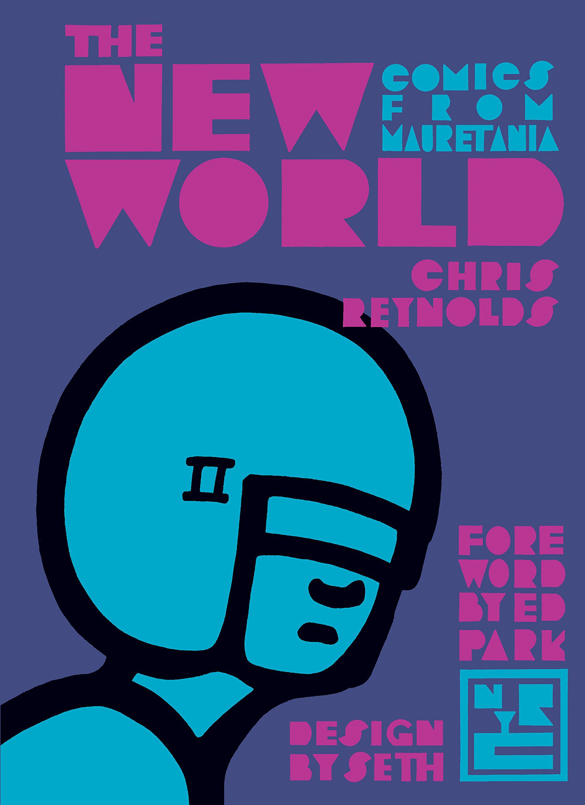 A book cover for The New World: Comics From Mauretania