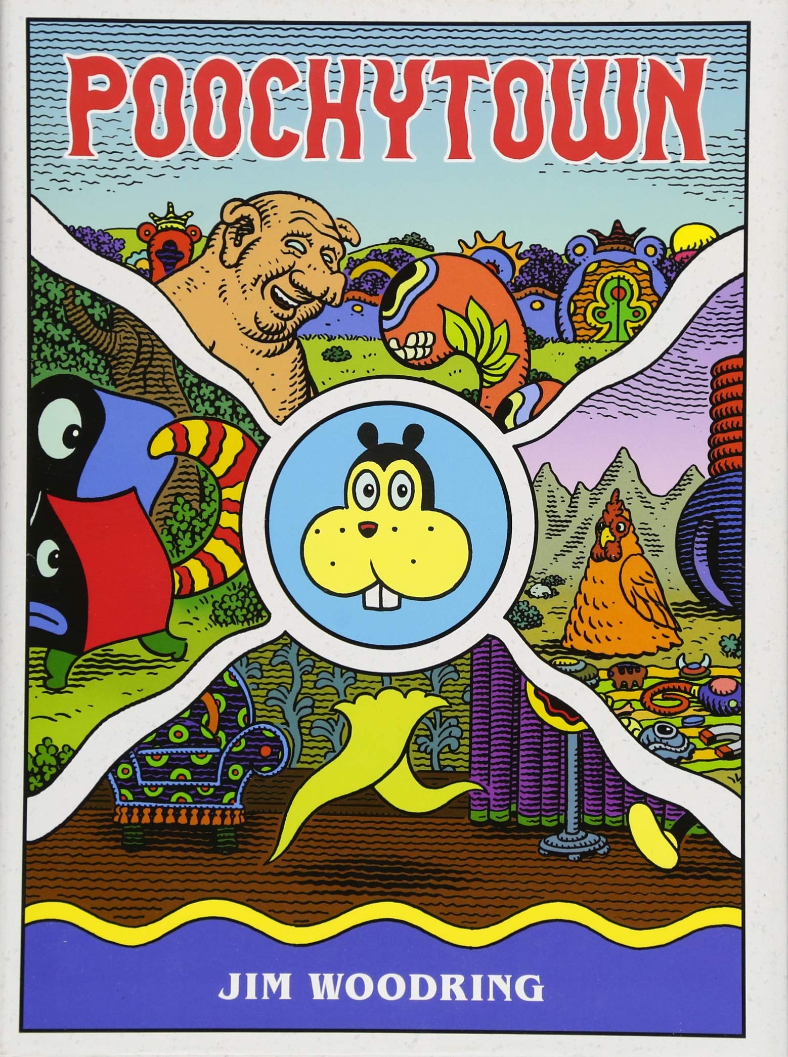 A book cover for Poochytown