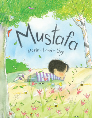 A book cover for Mustafa