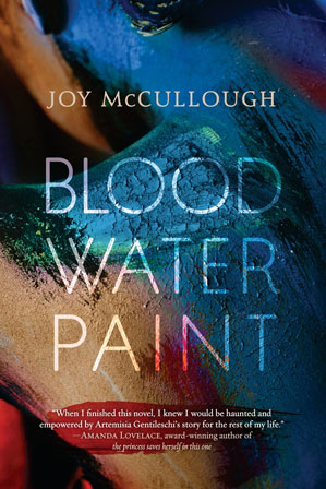 A book cover for Blood Water Paint