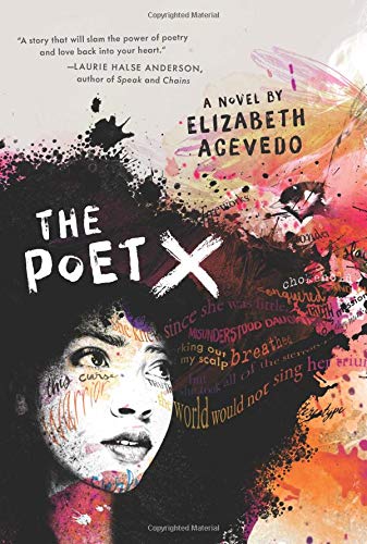 A book cover for The Poet X