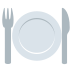 knife fork and plate emoji