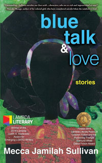 A book cover for Blue Talk and Love