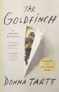 A book cover for The Goldfinch