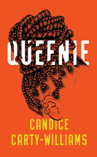 A book cover for Queenie