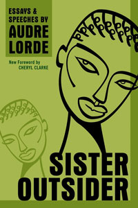A book cover for Sister Outsider: Essays and Speeches