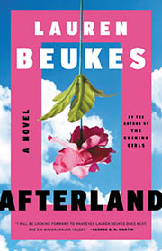 A book cover for Afterland