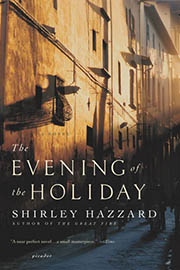 A book cover for The Evening of the Holiday