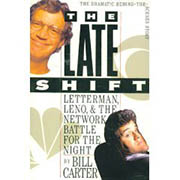 A book cover for The Late Shift: Letterman, Leno, & the Network Battle for the Night