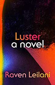 A book cover for Luster