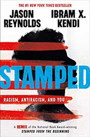 A book cover for Stamped: Racism, Antiracism, and You
