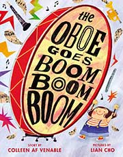 A book cover for The Oboe Goes Boom Boom Boom