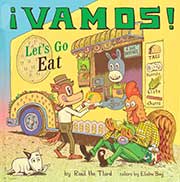 A book cover for ¡Vamos! Let’s Go Eat
