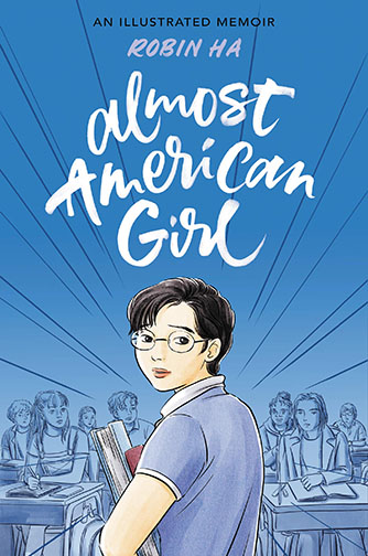 A book cover for Almost American Girl