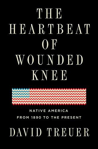 A book cover for The Heartbeat of Wounded Knee