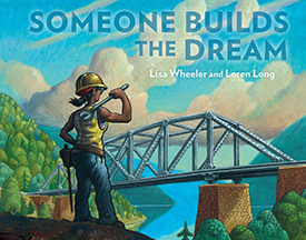 A book cover for Someone Builds the Dream