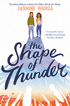 A book cover for The Shape of Thunder