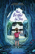 A book cover for Too Bright to See