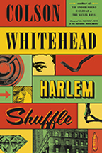 A book cover for Harlem Shuffle