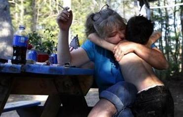 Strider, 5, hugged his grandmother, Lanette Grant, outside of the camper they were living in. He held on to her tight. Strider worried constantly about losing things — especially his grandparents. He called Lanette “mama” and Larry “papa” and demoted his biological mother to “bad mommy” and his father to “Michael.”