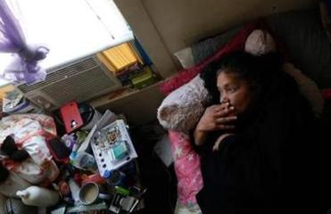 Raquel smoked a cigarette as she lay in bed. She’s been feeling sick again but she’s afraid to tell the nurse who comes for her home visit. The last time she was sick, she ended up in the hospital with pneumonia, and the court date to get her children back was postponed until 2016.