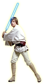 Age of Luke Skywalker when he leaves Tatooine