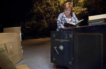 Wendy stumbled across the combination codes to unlock several heavy safes that had been in the basement of the church. The safes are so large they cannot fit through the door to the new worship space.