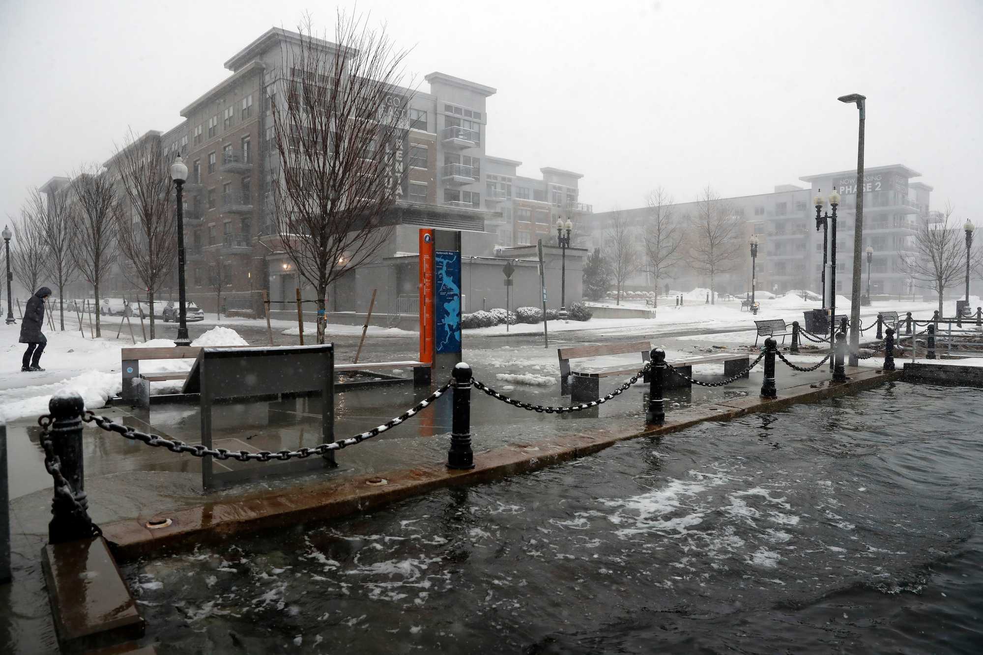 Water reached flood level in East Boston this past January.