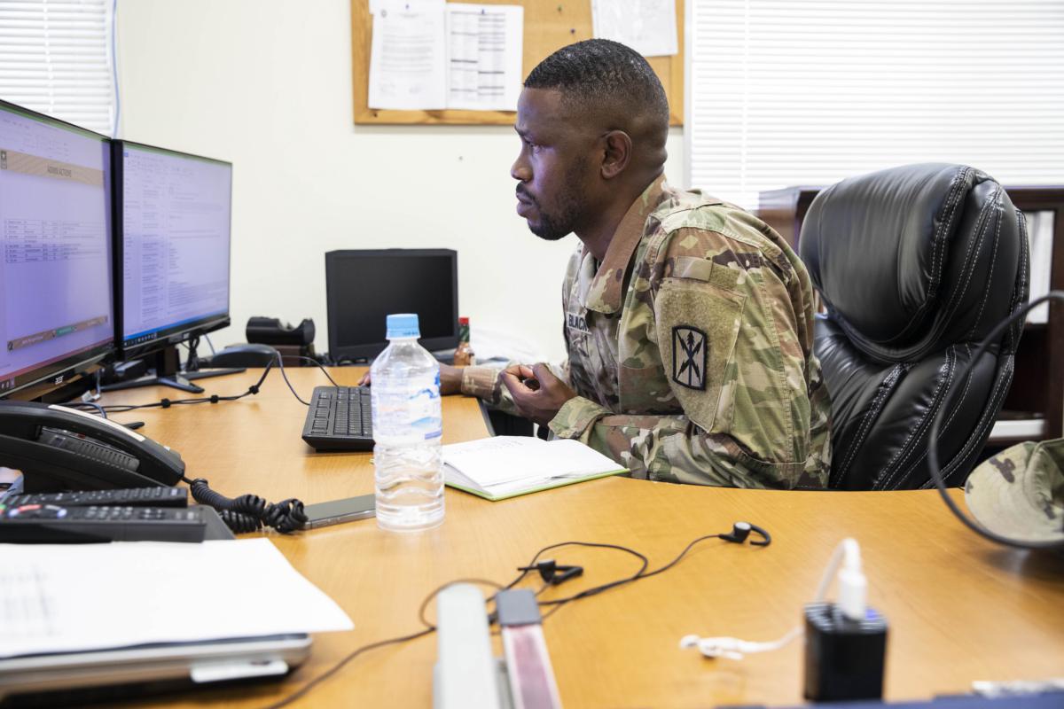 Staff Sergeant Blackwood now hopes to become an Army warrant officer.