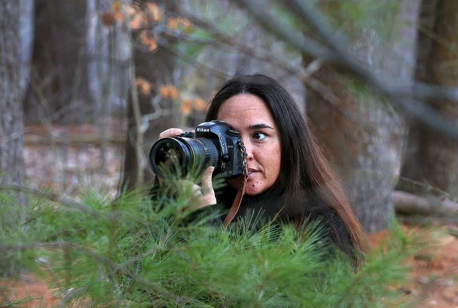 Nicole O’Neil is a photographer and shot some photos in the woods near her home at dusk. 