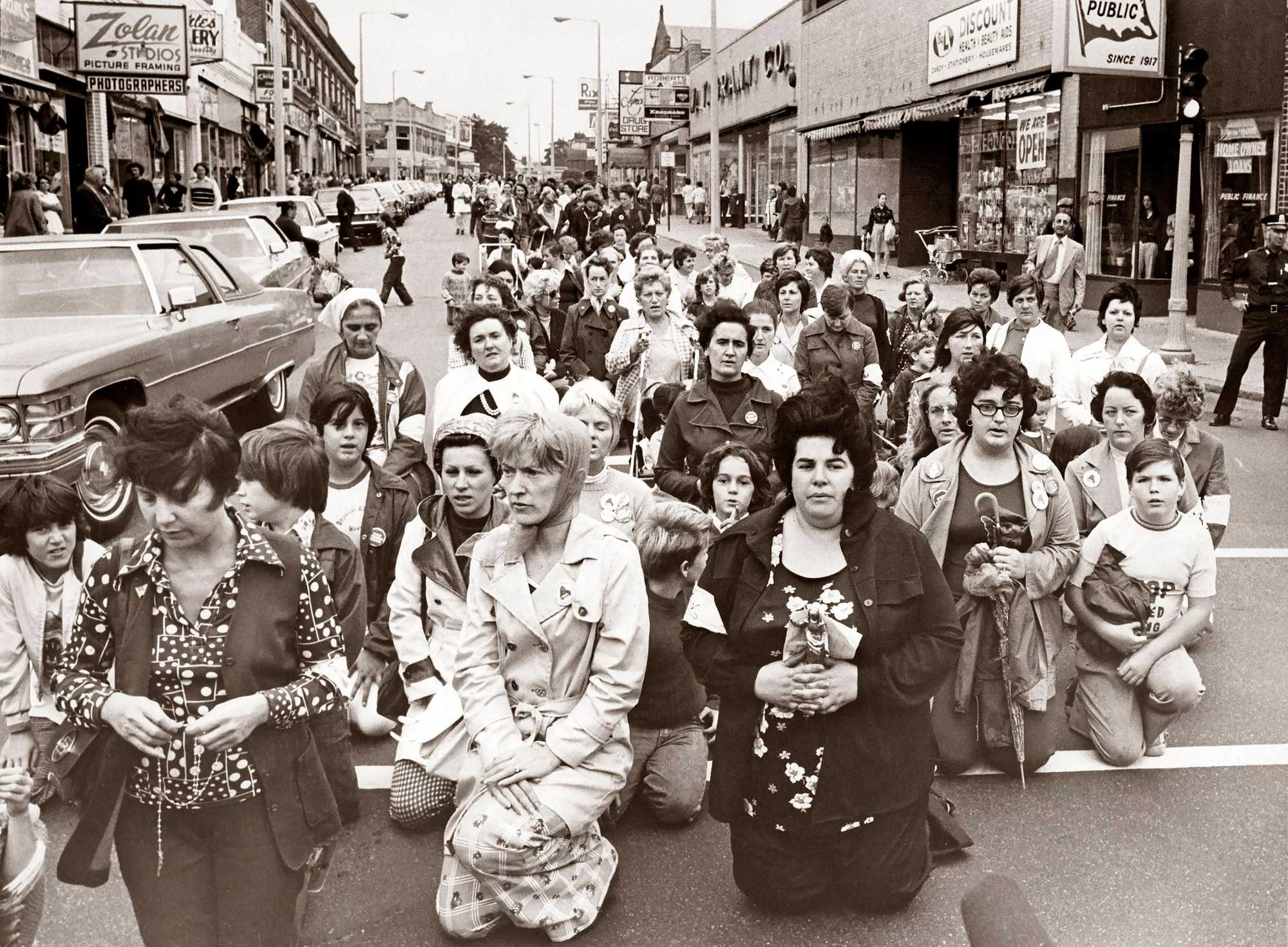 New bus route assignments for Boston students to newly desegregated schools were met with widespread resistance.