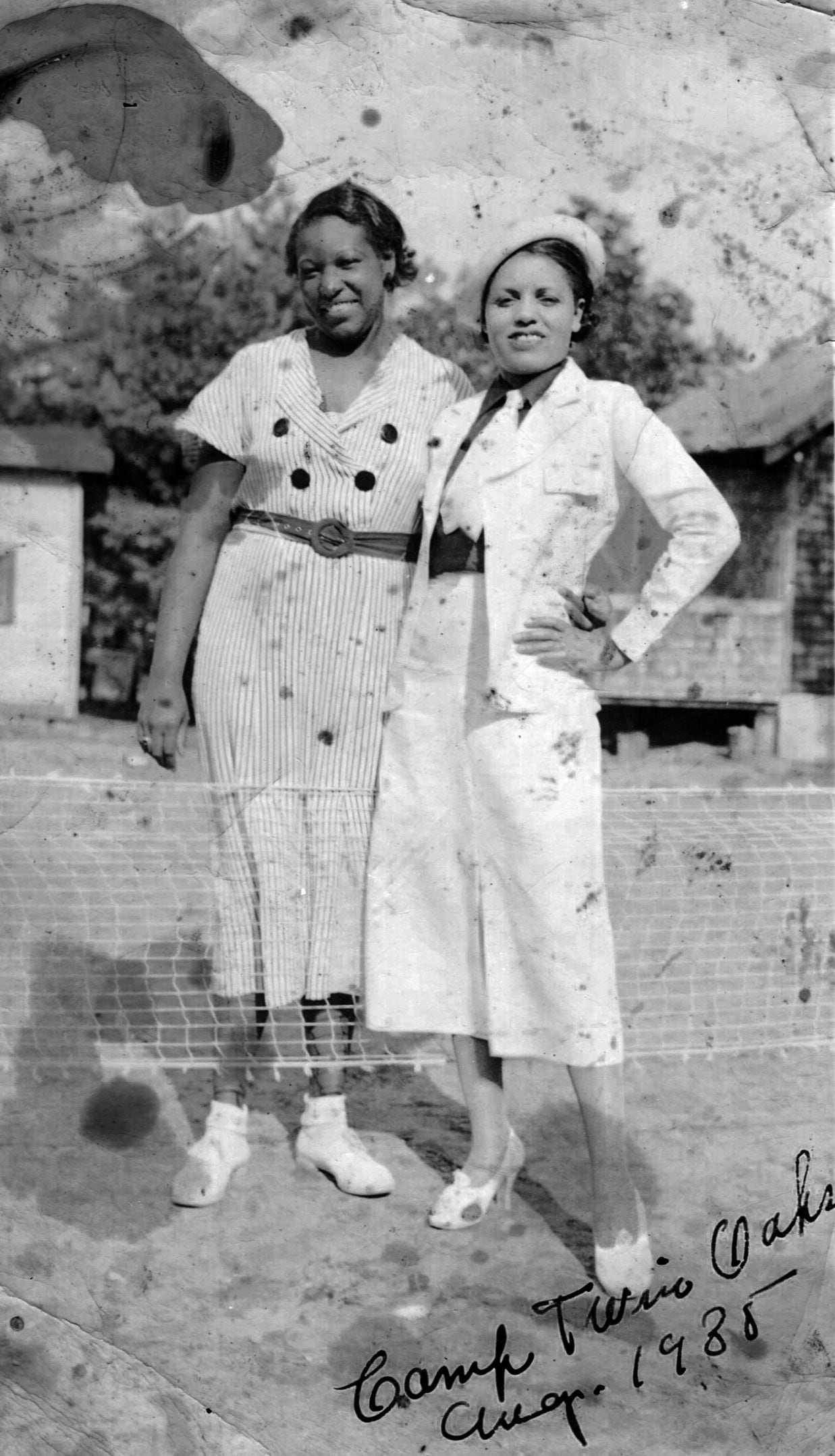 Guests posed for a photo at Camp Twin Oaks, circa 1930s. 